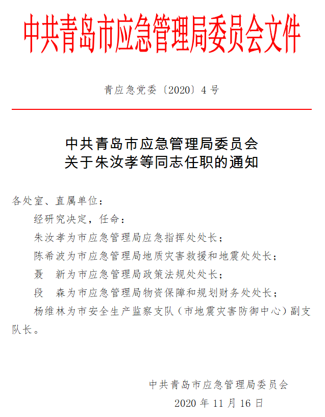 界首市应急管理局人事任命，强化应急管理体系建设，打造更强大管理团队